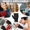 6Pcs Black Cotton Fingerless Gloves, Reusable Eczema Gloves, Moisturizing Gloves