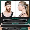 Shappy 3 Pieces Double-Straps Sport Headbands Elastic Hairband Non-Slip Sweatband
