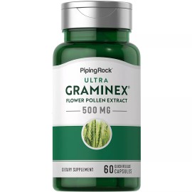 Piping Rock Graminex Flower Pollen Extract 500mg | 60 Capsules | Non-GMO | By Piping Rock