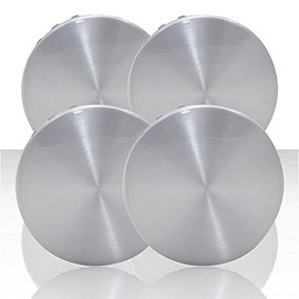 Auto Reflections Set of 4 3.25" Center Caps for 2014-2025 GMC Sierra 1500 - Brushed Aluminum