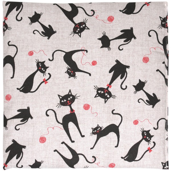 Linseed Cushion 24 x 24 cm Cat Mimi Grain Cushion