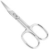 OCBA 3.5" Cuticle Nail Scissor Professional Stainless Steel Curved Blade