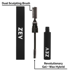 Zev Beauty Brow Sculpt - Eyebrow Wax & Gel Hybrid for Lift & Lamination, Vegan, Cruelty Free, Fluffy Feathered Brows, Matte Finish