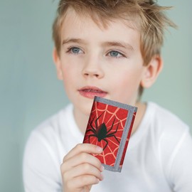 sundee RFID Trifold Canvas Outdoor Sports Wallet for Kids,Front Pocket Wallet with Magic Sticker, Kids Wallets for Boys -Boy 17