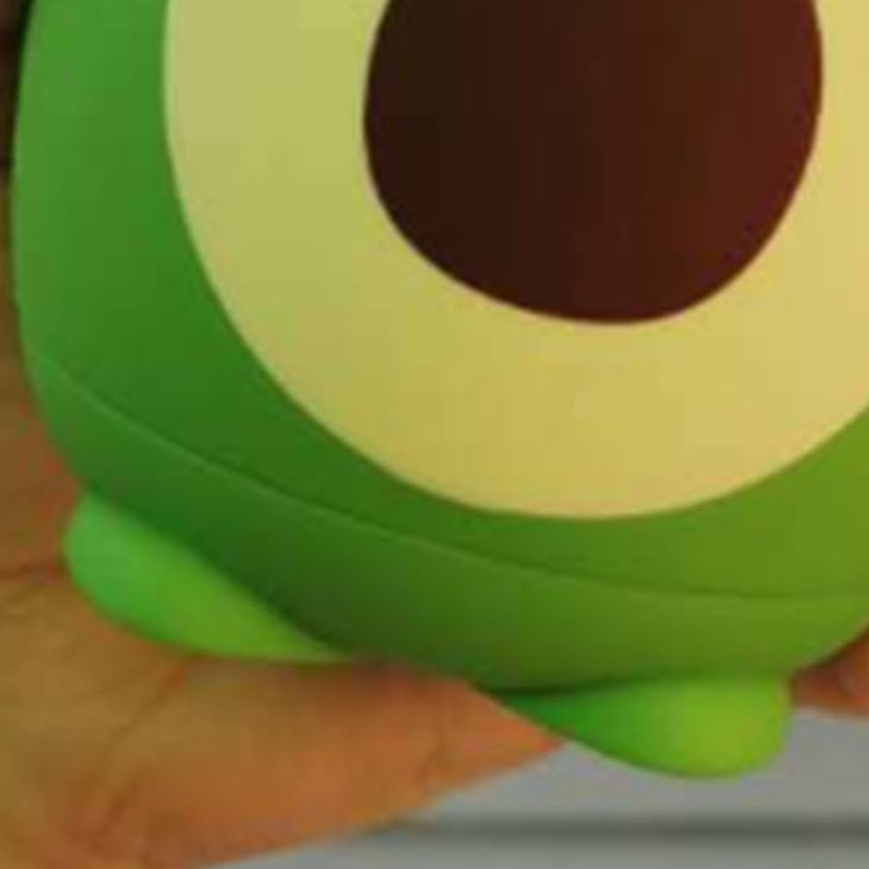 Cartoon Avocado Glass Bottle Double Layer Water Cup Portable Cute
