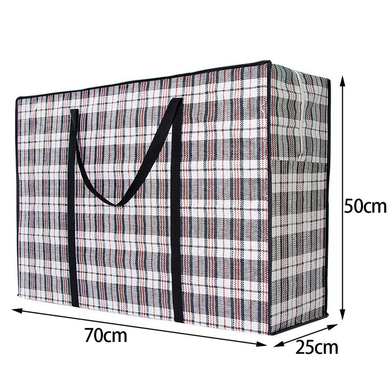 5 Pack Large Storage Laundry Bags Checkered Organizer Bag with