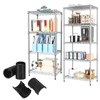 Figame Wire Shelf Clips, 50 Pack Black Wire Shelf Locking