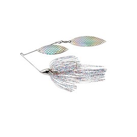 War Eagle Custom Lures Nickel Frame Double Willow Spinnerbait Firecracker Skirt 1/2 oz.