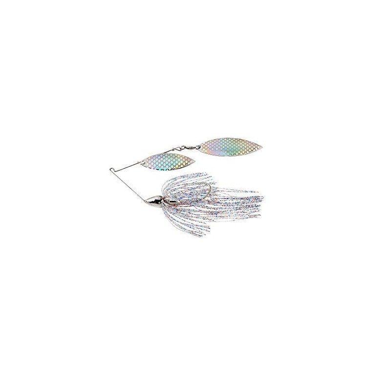 War Eagle Custom Lures Nickel Frame Double Willow Spinnerbait Firecracker
