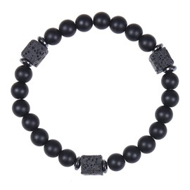 Stocking Stuffers Holiday Outfits for Women 2024 Leather Bracelet for Men Beaded Bracelets Black Obsidian Bracelet Tiger Eye Bracelet Cross Bracelet Mens Jewelry Braided Leather Bracelet Gift for Son/Man/Dad/Brother/Boyfriend