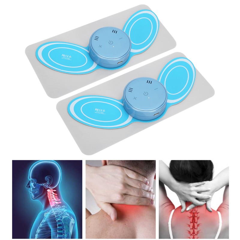 Mini Neck Massager Electric Battery Fatigue Relieve Pulse Cervical Massage