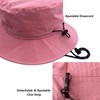 woogwin Waterproof Bucket Rain Hat with Chin Strap Quick Dry