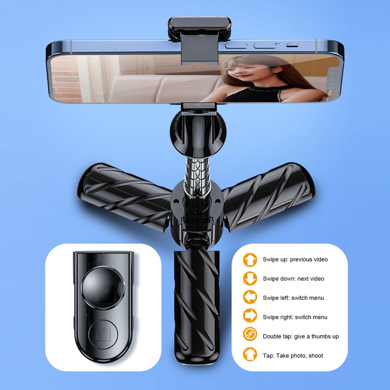 Selfie Stick Tripod Lightweight Remote Control 27.6in Extendable BT Phone