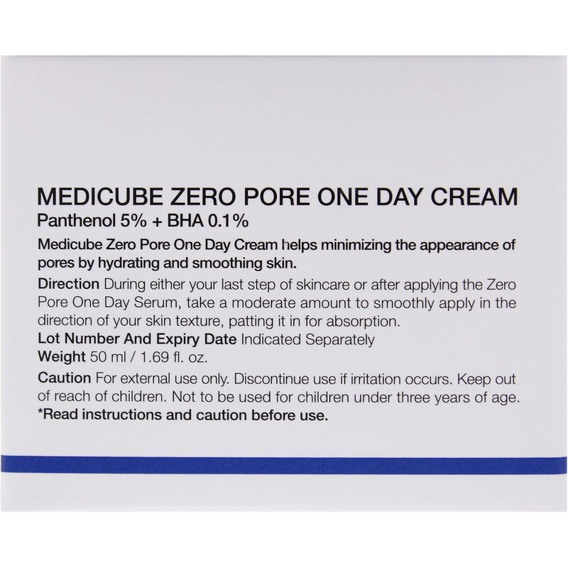 Zero Pore One Day Cream by Medicube for Women -