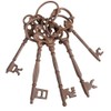 Esschert Design Large Key Ring with Five Keys Made of