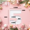ANNJINT 14inch Cardboard Number Fillable Shaped Charcuterie Board Tray Decorative