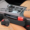 DXNQ Large Capacity Car Seat Gap Filler Organizer, Leather Car