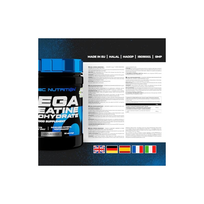 Scitec Nutrition Mega Creatine Monohydrate | Creapure® Trademark Formula |