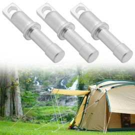 YINETTECH 10Pcs Tent Pole End Plug Aluminum Alloy for 8.5mm Tent Pole Silver