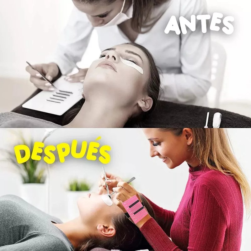 KFMX Pulsera Paleta Para Extensiones De Pestaña Soporte Muñequera