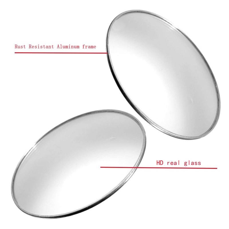 Ampper 2 Pack 3" Blind Spot Mirrors for Trucks, Van,