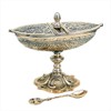 NKlaus incense burner with hinged lid and spoon solid brass