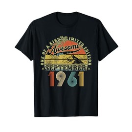 64 Year Old Birthday Gifts For Men September 1961 64th Bday T-Shirt