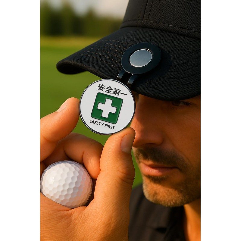 Don Flyee Golf Marker Magnet Safety First Alloy Hat Clip