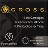 Cross Fountain Pen Ink Cartridge - Black (six per card)