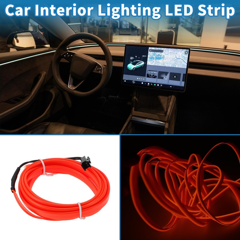 A ABSOPRO 2m EL Wire Cable LED Glow String Light