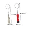 COHEALI 10pcs Souvenir London Bus Keychain British Key Holder British
