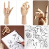 2 Pack 8" Drawing Mannequin,7" Little Hand Model,Artists Wooden Drawing