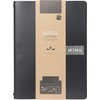 Securit Range Holder, Royal A4-Bonded Leather menu-Black, Elastic, Metal, 33