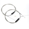 TIGERSGATE 51.9" Stainless Steel Braided Extended Throttle and Idle Cable