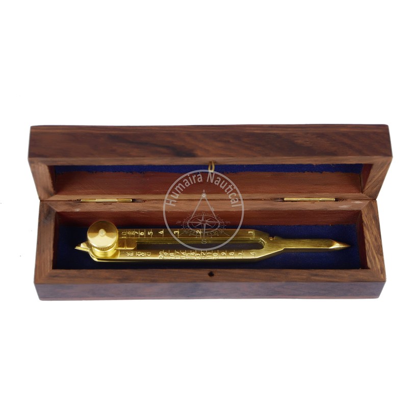 Humaira Nautical 6 Inches Nautical Professional Brass Straight Pattern Divider