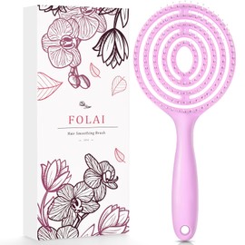 Haarbürste ohne Ziepen für Damen und Herren Entwirrbürste auch für Locken Lange Haare - Einzigartige Profi Detangle Rosa