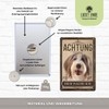 30 x 20 cm Weatherproof Dog Tin Sign, Warning Notice,