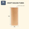 Juvale 10-Pack Mailing Tubes & Caps - 3 x 7