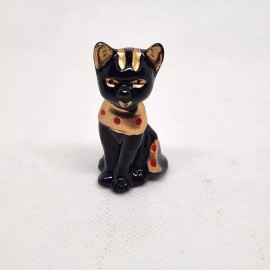 Unbranded Egyptian Cat (Porcelain) Miniature, Collectible, Gel Embed