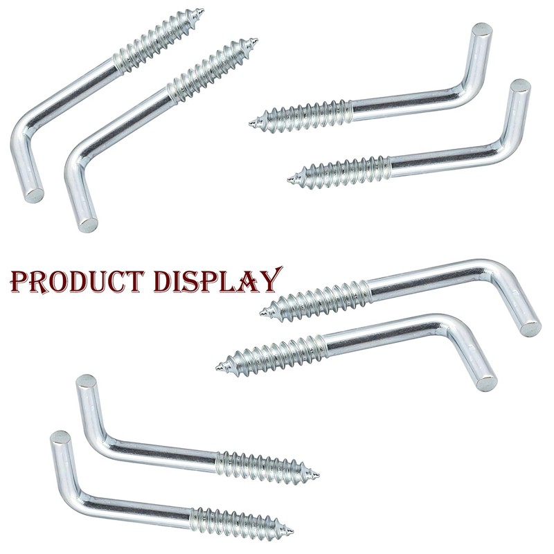 Ctyjia 20 pcs Screw Hooks, L Hook Screws, Self Tapping