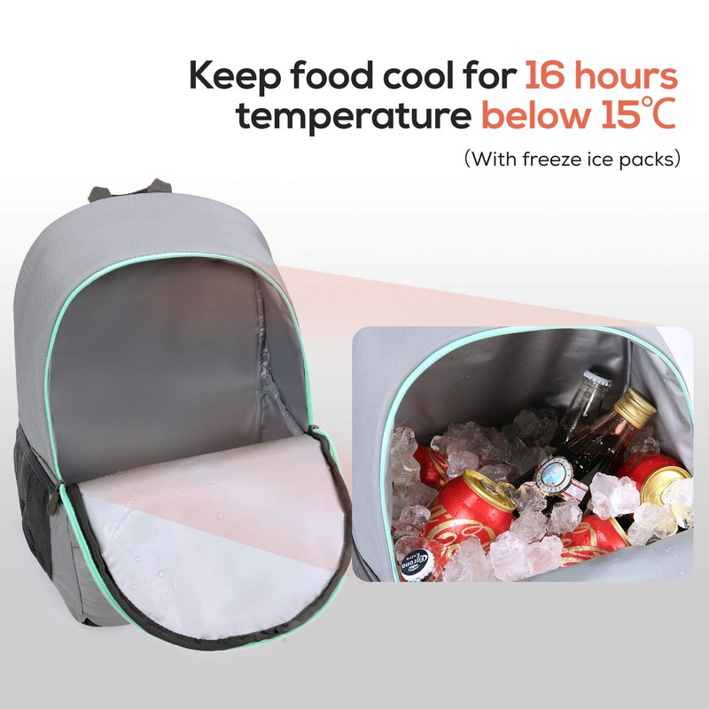 TOURIT Insulated Backpack Cooler Leakproof Lightweight Cooler Backpack for Lunches