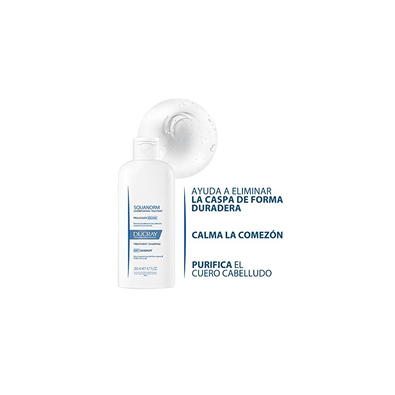 Ducray Squanorm, Shampoo Anticaspa, Caspa Seca, 200ml