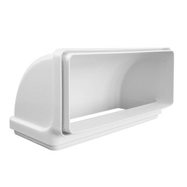 Ventilation CCV229B Vertical Curve 220x90 mm ABS with F/F inlets for Rectangular Tubes.