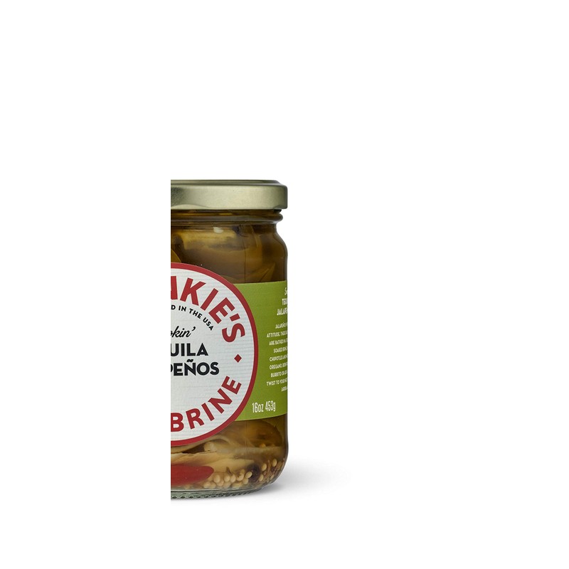 Frankie's Fine Brine Tequila Jalapenos, 453 g