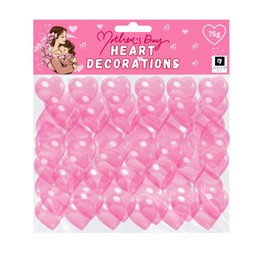 AKH® Acrylic Heart for Mother's Day Decorations | Pack of 40 | 2CM x 2CM x 1CM | Heart Diamonds Crystal Heart Gems | Heart Ornaments for Table Scatter Wedding Decorations Arts Crafts