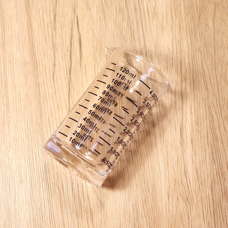 Ackers Shot Glass Measuring Cup 4 Ounce/120ML Liquid Heavy High