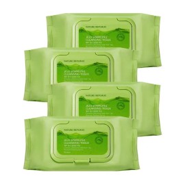 네이처리퍼블릭 제주 탄산 클렌징 티슈 200매 (50매 4EA) Jeju Carbonated Cleansing Tissue 200 Sheets (50 Sheets x 4 EA)