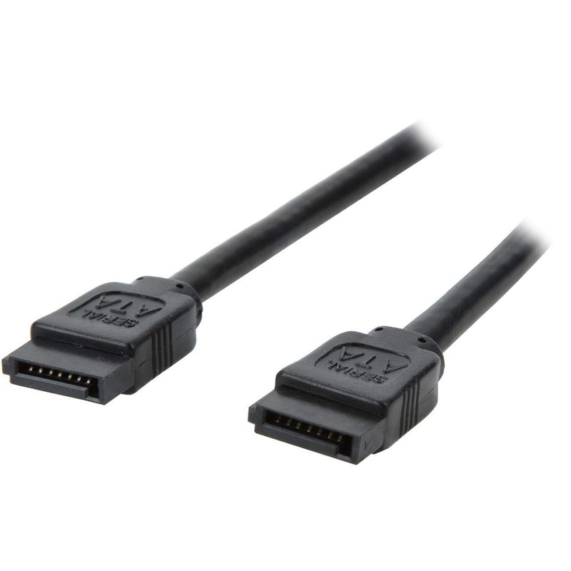 Nippon Labs SATA3-R-1.5FT-BK Sata3 Cable, Copper - 18-Inch Round Cable,