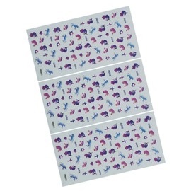 FOMIYES Unicorn Nail Art Stickers 3 Sheets Boys and Girls Fingertip Decals Safe Sticker for Boys and Girls Easy DIY Manicure Decorations