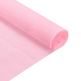 MECCANIXITY Crepe Paper Rolls 8 ft Long 20 Inch Wide for Various Large Hanging Party Backdrop DIY Decoration, DIY Supplies, Pink Pack of 2